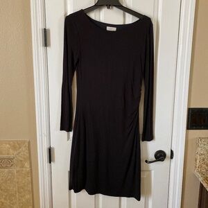 Loft black long sleeve dress size medium